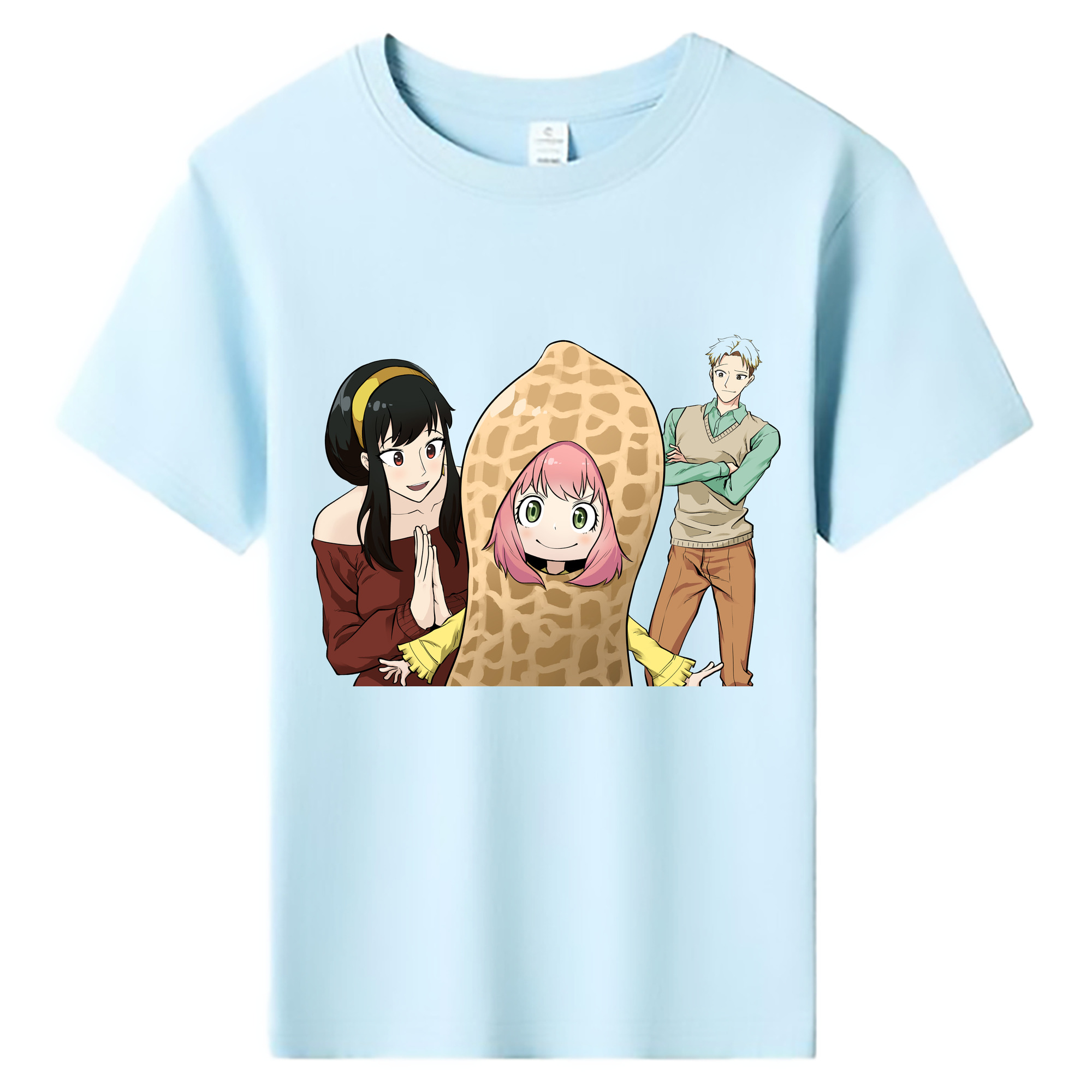 （画像用） SPY×FAMILY间谍家家酒 綿100％キッズTシャツ（フロントプリント）